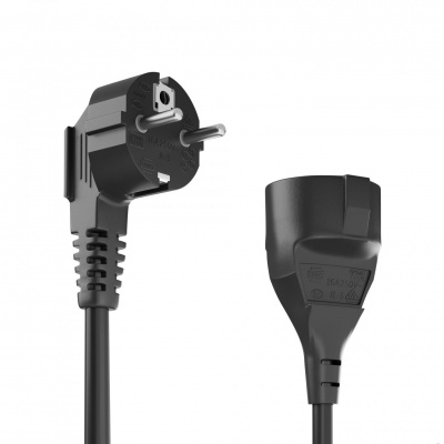 Foto van Verlengsnoer RA 3 x 1,5mm zwart 10mtr.