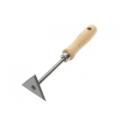 Verfkrabber driehoek 8cm Foto van Verfkrabber driehoek 8cm