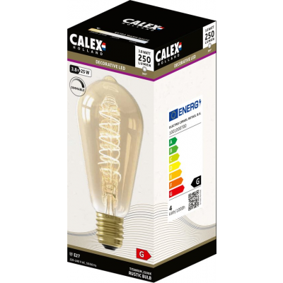LED Volglas Flex Filament Rustieklamp E27 3,8W LED Volglas Flex Filament Rustieklamp E27 3,8W
