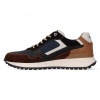 Afbeelding van AUSTRALIAN HEREN SNEAKERS BLAUW 15.1712.02-SIF YAMATO BLUE LEATHER BLUE-BROWN-TAN