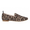 Afbeelding van LA STRADA DAMES INSTAPSCHOENEN BEIGE 2131884 4591 BEIGE LEOPARD PRINTED KNITTED+STONES
