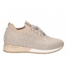 Afbeelding van LA STRADA DAMES SNEAKERS BEIGE 2400409 4522 BEIGE/SILVER KNITTED+STONES
