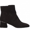 Afbeelding van LA STRADA DAMES ENKELAARZEN ZWART 2323228 2202 BLACK MICRO+BLACK STONES