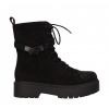 Afbeelding van LA STRADA DAMES BOOTS ZWART 2600801 2201 BLACK BIKER BOOT MICRO+STONES