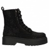Afbeelding van LA STRADA DAMES BOOTS ZWART 2280170 2201 BLACK MICRO/LIGHT STONES 