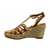 Afbeelding van LA STRADA DAMES SANDALEN BRUIN 2502871 2226 tan micro+stones