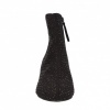 Afbeelding van LA STRADA DAMES ENKELAARZEN ZWART 2323228 2202 BLACK MICRO+BLACK STONES