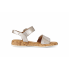 Afbeelding van GABOR DAMES SANDALEN BEIGE 82.734.82 SATIN MET LDS PUDER SILB S.KORK
