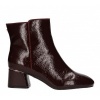 Afbeelding van LA STRADA DAMES ENKELLAARZEN BORDO 2303228 1331 BOOTIE WRINKLED PATENT PU