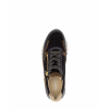 Afbeelding van GABOR DAMES SNEAKERS ZWART 6029.01.002 SAMT/FOULARD/PERL. BLACK/WHISKY(GOLD)
