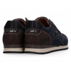 Afbeelding van AUSTRALIAN HEREN SNEAKERS BLAUW 15.1722.01-SIG FABIAN BLUE LEATHER BLUE-BROWN-BLACK