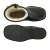 Afbeelding van NUBIKK DAMES BOOTS ZWART EVE LEVA FUR 21084601 BLACK GRAIN 10G