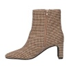 Afbeelding van LA STRADA DAMES ENKELLAARZEN BEIGE 2121725 4022 FABRIC BEIGE/BLACK