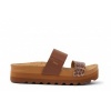 Afbeelding van REEF DAMES SLIPPERS BRUIN CJ9011-61 CUSHION VISTA HI BROWN/LEOPARD