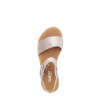 Afbeelding van GABOR DAMES SANDALEN BEIGE 82.734.82 SATIN MET LDS PUDER SILB S.KORK