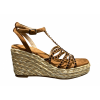 Afbeelding van LA STRADA DAMES SANDALEN BRUIN 2502871 2226 tan micro+stones