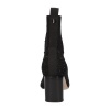 Afbeelding van LA STRADA DAMES ENKELLAARZEN ZWART 2151725 4501 BLACK KNITTED STONES 