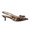 Afbeelding van LA STRADA DAMES PUMPS BEIGE 2411906 4191 BEIGE/BLACK LEOPARD SATIN