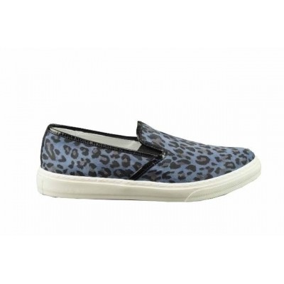 Foto van NUBIKK DALIA LEOPARD BLUE - INSTAPSCHOEN