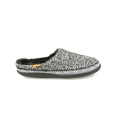 Foto van TOMS SWEATER KNIT IVY SLIPPER BLACK/WHITE - PANTOFFEL