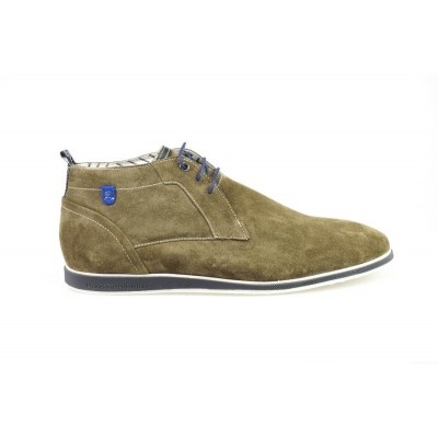 Foto van FLORIS VAN BOMMEL 10055/01 TAUPE - HALFHOGE VETERSCHOEN