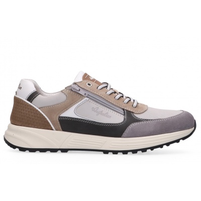 Foto van AUSTRALIAN HEREN SNEAKERS GRIJS 15.1703.01-KI5 HAWKER GREY LEATHER GREY-BEIGE-WHITE