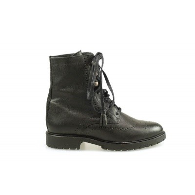 Foto van FRED DE LA BRETONIERE DAMES HALFHOGE VETERSCHOENEN ZWART 185010003