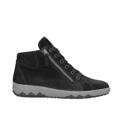 Foto van WALDLAUFER DAMES VETERBOOTS ZWART 961801 200 001 H TERESA ORDER TRUDY SCHWARZ SCHIEFER