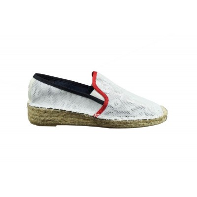 Foto van TOMMY HILFIGER DAMES ESPADRILLES WIT MESH SPORTY