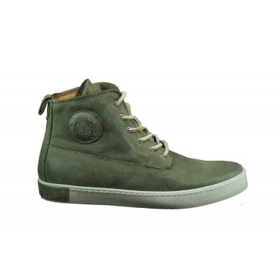 Foto van BLACKSTONE HEREN HALFHOGE VETERSCHOENEN DONKERGROEN AM-02