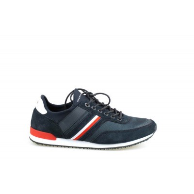 Foto van TOMMY HILFIGER HEREN SNEAKERS BLAUW ICONIC SOCK RUNNER