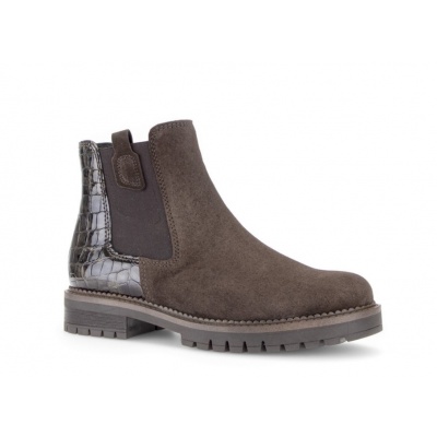 Foto van GABOR DAMES BOOTS 8024.01.005 VEL./KROKOLACK (MIC ENGL. BROWN