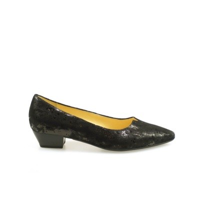 Foto van GABOR DAMES PUMP METALLIC ZWART 95.130-60