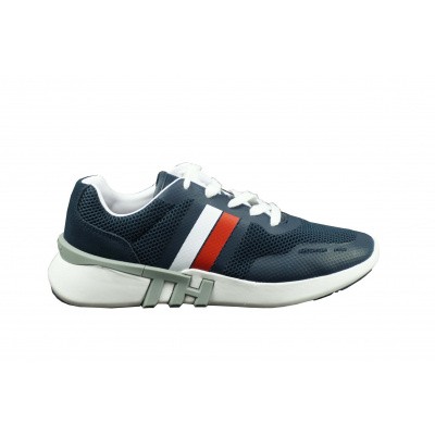 Foto van TOMMY HILFIGER HEREN SNEAKER BLAUW LIGHTWEIGHT RUNNER