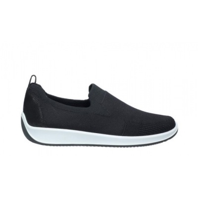 Foto van ARA DAMES INSTAPSCHOENEN ZWART 1254042-11 WOVENSTRETCH SCHWARZ LISSABON 4.0 G