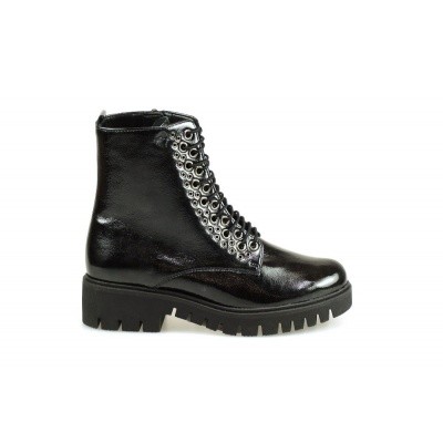 Foto van GABOR DAMES HALFHOGE VETERSCHOENEN ZWART 92.788.27