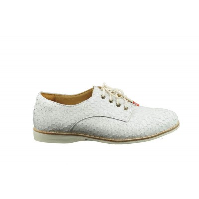 Foto van ROLLIE DAMES VETERSCHOENEN WIT DERBY
