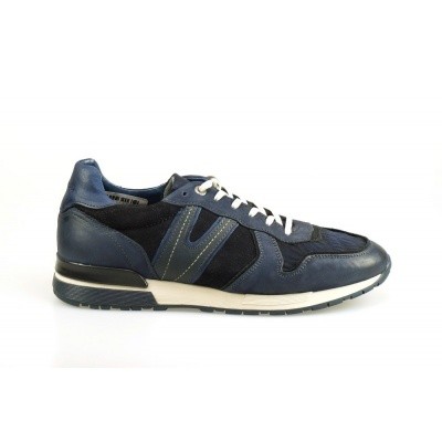 Foto van VAN LIER HEREN SNEAKERS COMBI DONKERBLAUW 1857500