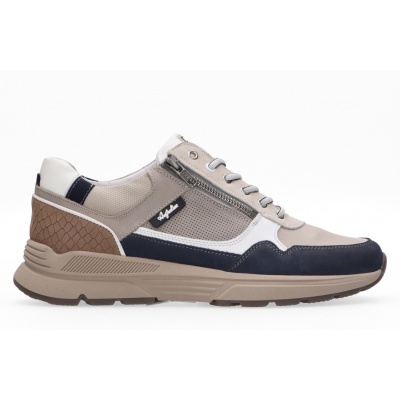 Foto van AUSTRALIAN HEREN SNEAKERS TAUPE 15.1646.06-L68 CONNERY WIDTH H TAUPE LEATHER TAUPE-BEIGE-TAUPE