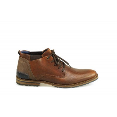 Foto van BULLBOXER HEREN HALFHOGE VETERSCHOENEN BRUIN 834K56935C P6RB