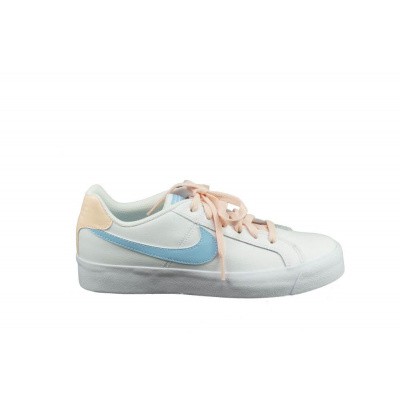 Foto van NIKE DAMES SNEAKERS WIT/BLAUW COURT ROYAL AC