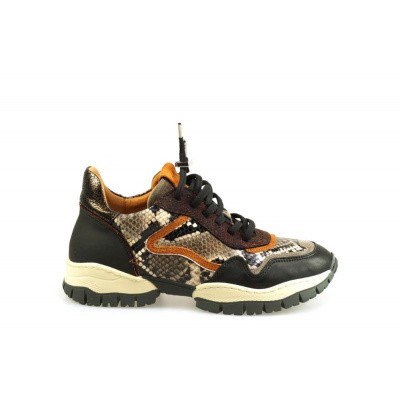 Foto van VIA VAI DAMES SNEAKERS ZWART SNAKE ALISHA