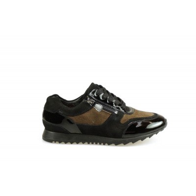Foto van HASSIA DAMES SNEAKERS ZWART 8-301912-0111