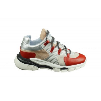 Foto van TORAL DAMES SNEAKERS ROOD MULTICOLOUR 11101