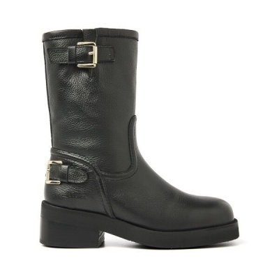 Foto van NUBIKK DAMES BOOTS ZWART EVE LEVA FUR 21084601 BLACK GRAIN 10G