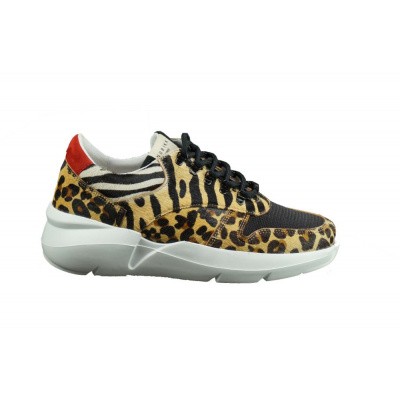 Foto van NUBIKK DAMES SNEAKERS LEOPARD LUCY JAW PONY