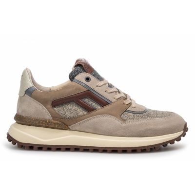 Foto van FLORIS VAN BOMMEL HEREN SNEAKERS BRUIN SFM-10139-22-04 NOPPI 29.76-LIGHTBROWN-G½