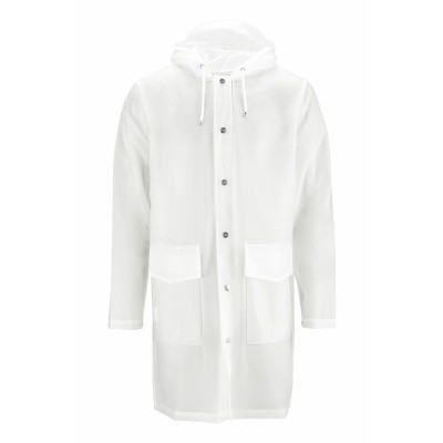 Foto van RAINS REGENJAS WIT HOODED COAT