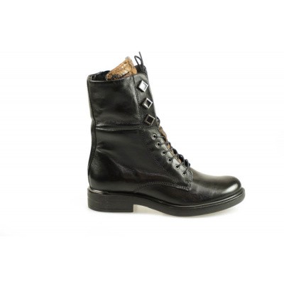 Foto van MJUS DAMES HALFHOGE VETERSCHOENEN ZWART 606204-101