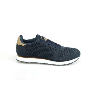 Foto van WODEN DAMES SNEAKER DONKERBLAUW WNS029 YDUN MESH NSC